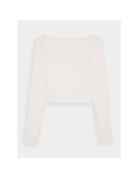 Longsleeve slim gładki damski 4f 4frss24tlonf499-11s