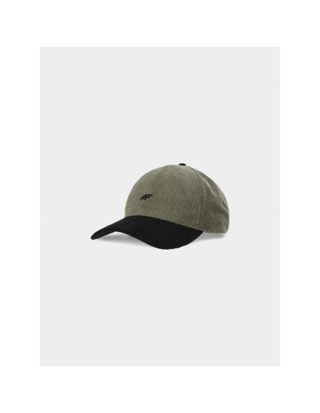 Czapka z daszkiem sztruksowa strapback uniseks 4f 4fwaw24acabu313-91s