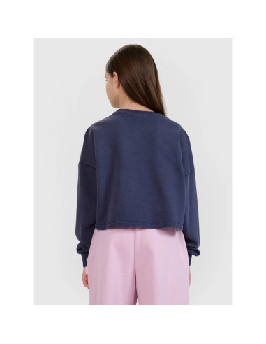 Bluza dresowa nierozpinana bez kaptura dziewczęca 4f 4fjwss25tswsf1483-22s