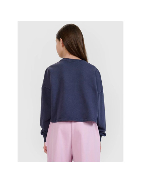 Bluza dresowa nierozpinana bez kaptura dziewczęca 4f 4fjwss25tswsf1483-22s