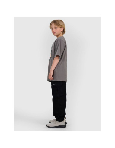 T-shirt oversize z nadrukiem chłopięcy 4f 4fjraw25ttshm3062-24s