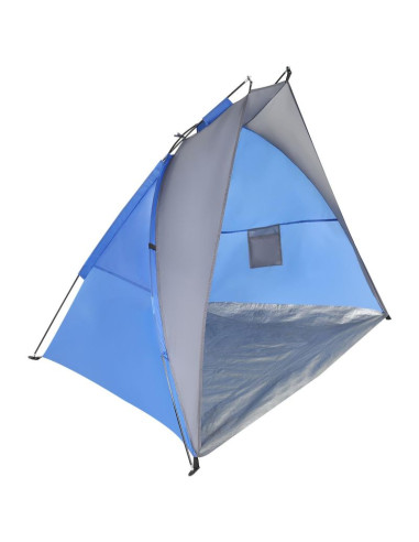 Namiot osłona plażowa sun 200x120x120cm szaro-niebieska enero camp