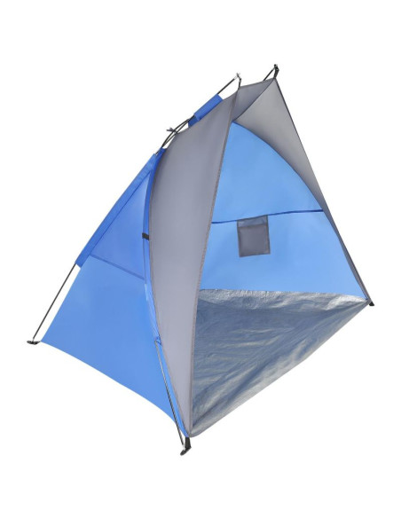 Namiot osłona plażowa sun 200x120x120cm szaro-niebieska enero camp