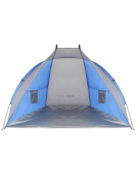 Namiot osłona plażowa sun 200x120x120cm szaro-niebieska enero camp