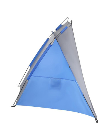 Namiot osłona plażowa sun 200x120x120cm szaro-niebieska enero camp
