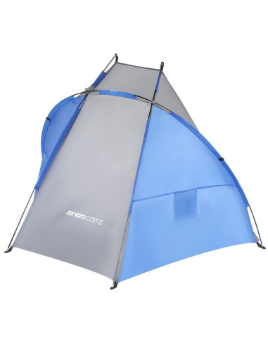 Namiot osłona plażowa sun 200x120x120cm szaro-niebieska enero camp