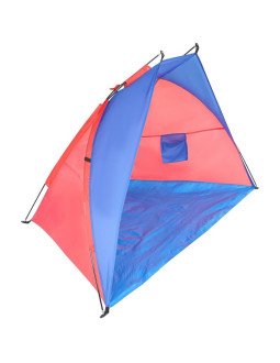 Namiot osłona plażowa sun 200x120x120cm niebiesko-czerwona enero camp