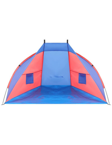 Namiot osłona plażowa sun 200x120x120cm niebiesko-czerwona enero camp