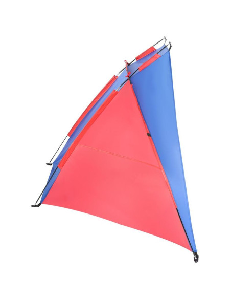 Namiot osłona plażowa sun 200x120x120cm niebiesko-czerwona enero camp