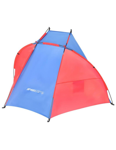 Namiot osłona plażowa sun 200x120x120cm niebiesko-czerwona enero camp