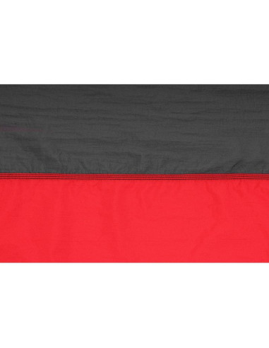 Hamak turystyczny 2 osobowy 270x140cm czarno czerwony
