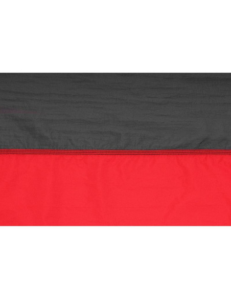 Hamak turystyczny 2 osobowy 270x140cm czarno czerwony