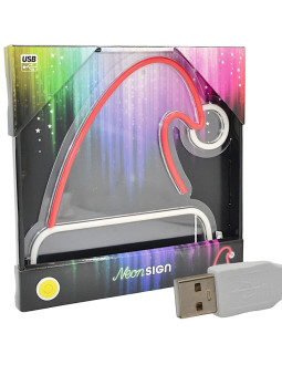 Figurka neonowa lampka czapka mikołaja