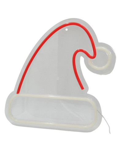 Figurka neonowa lampka czapka mikołaja