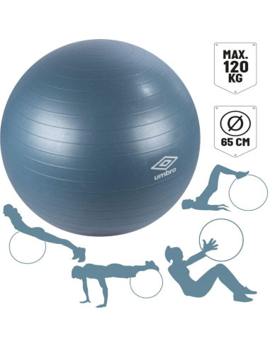 Piłka fitness 65cm umbro niebieska