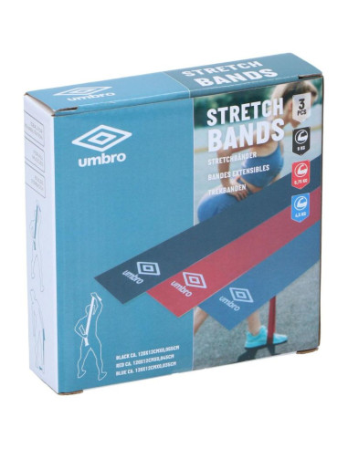 Zestaw 3 gum taśm do ćwiczeń stretch band umbro