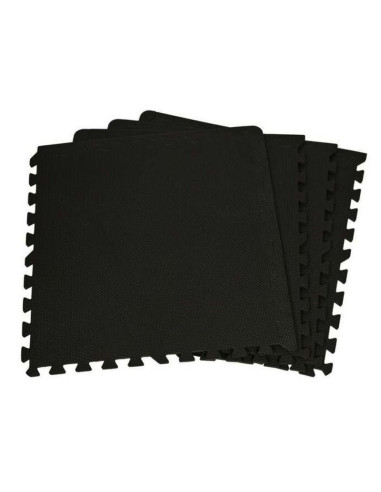 Mata do ćwiczen puzzle eb fit 60x60x1,0cm 4 szt czarna