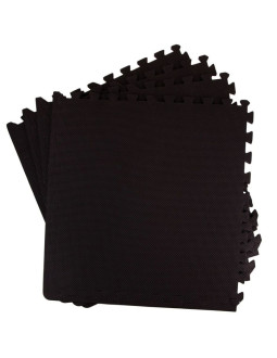 Mata do ćwiczen puzzle eb fit 60x60x1,0cm 4 szt czarna 2