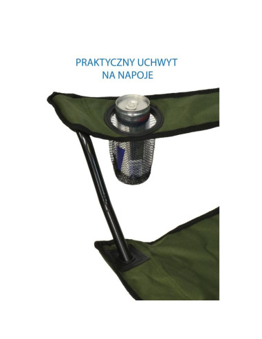 Krzesło turystyczne składane 50x50x80cm zielone