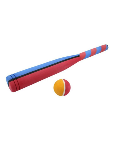 Kij baseball piankowy z piłką