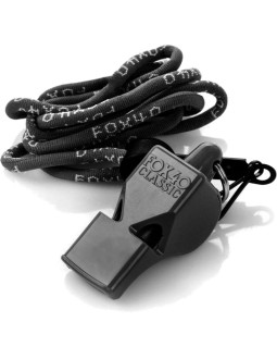 Gwizdek fox 40 classic czarny i sznurek