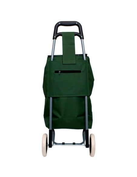 Wózek torba na kólkach na zakupy ze stelażem 31l zielony