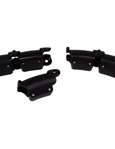 Hula hop z masażerem i obciążeniem czarny enero fit