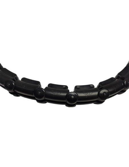 Hula hop z masażerem i obciążeniem czarny enero fit