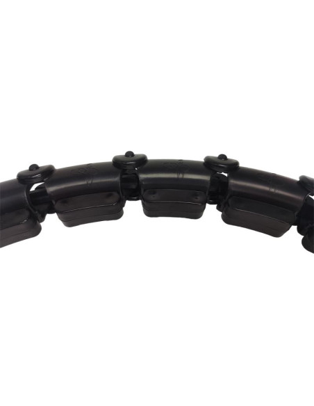 Hula hop z masażerem i obciążeniem czarny enero fit