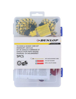 Pas mocujący transportowy z napinaczem i gumy 5szt dunlop