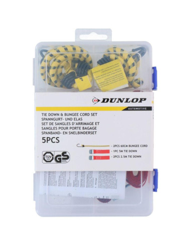 Pas mocujący transportowy z napinaczem i gumy 5szt dunlop