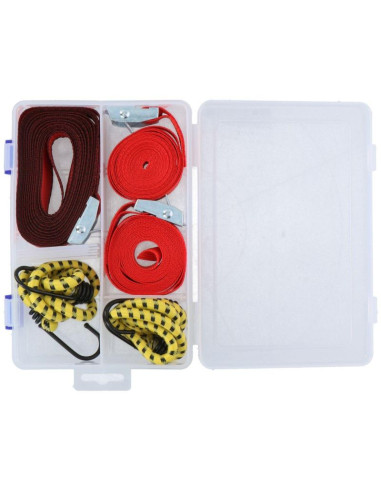 Pas mocujący transportowy z napinaczem i gumy 5szt dunlop