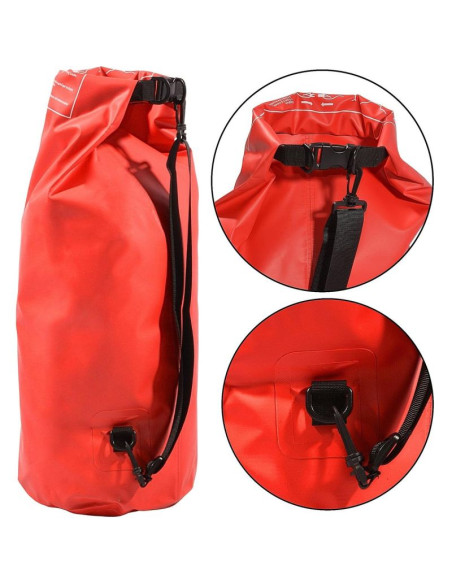 Torba plecak worek wodoszczelny 30l czerwony