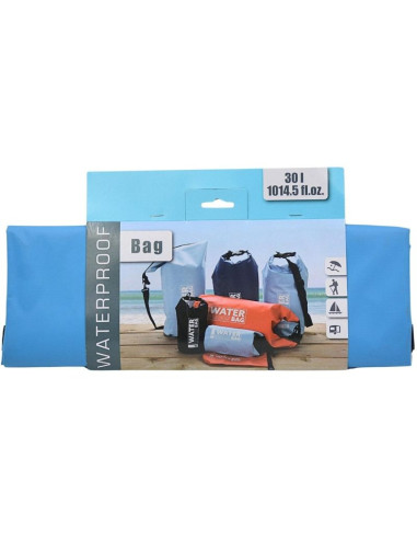 Torba plecak worek wodoszczelny 30l błękitny