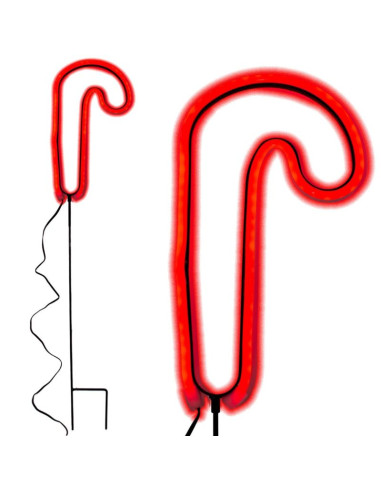 Neon laska świąteczna 79 led na baterie 12,5x93,5cm luca