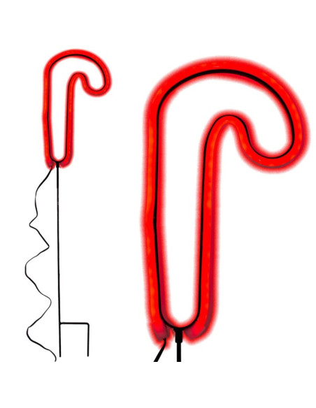 Neon laska świąteczna 79 led na baterie 12,5x93,5cm luca