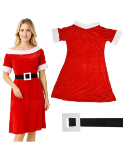 Strój sukienka pani mikołajowej