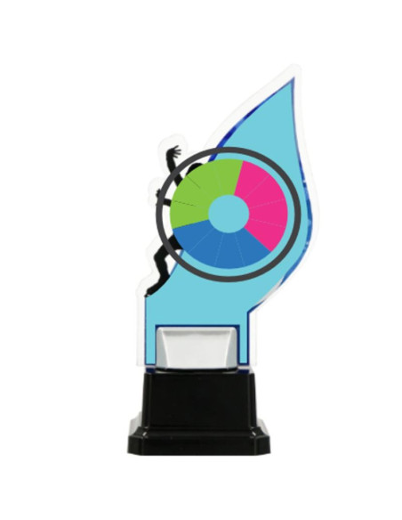 Trofeum z plexy na podwyższeniu - indywidualne