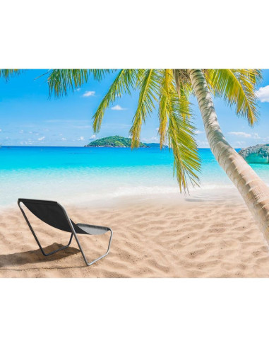 Leżak ogrodowo plażowy składany i torba szary enero camp