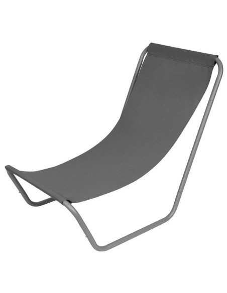 Leżak ogrodowo plażowy składany i torba szary enero camp