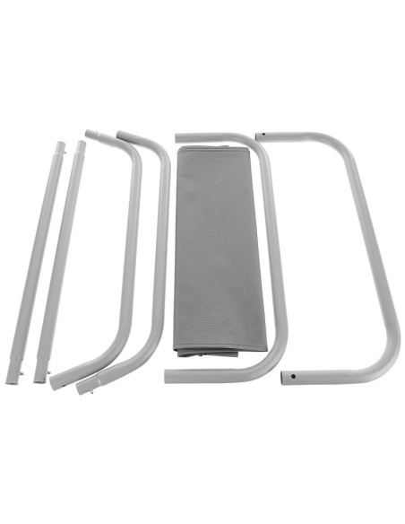 Leżak ogrodowo plażowy składany i torba szary enero camp