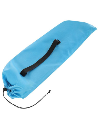 Leżak ogrodowo plażowy składany i torba niebieski enero camp