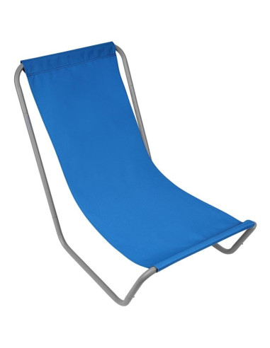 Leżak ogrodowo plażowy składany i torba niebieski enero camp