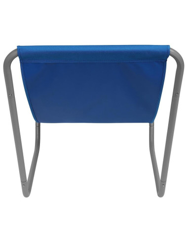 Leżak ogrodowo plażowy składany i torba niebieski enero camp