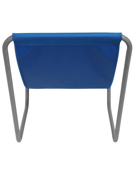 Leżak ogrodowo plażowy składany i torba niebieski enero camp