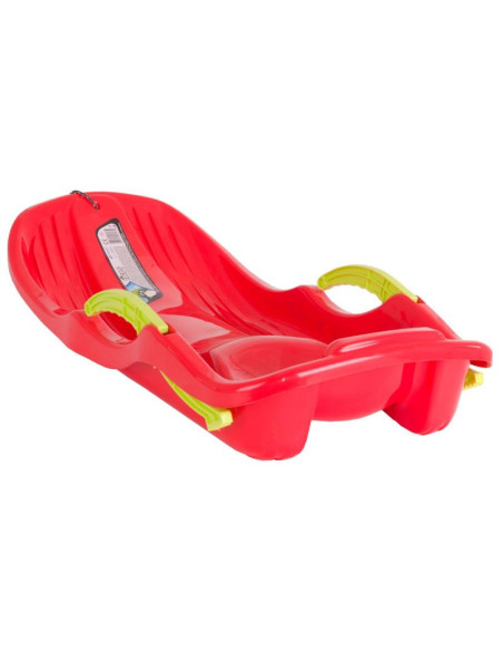 Sanki plastikowe z hamulcami race s czerwone