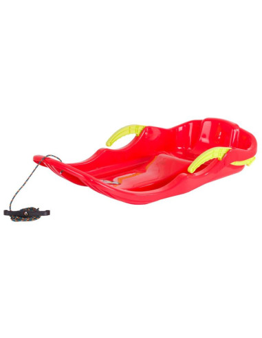 Sanki plastikowe z hamulcami race s czerwone