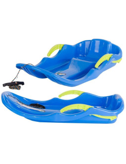 Sanki plastikowe z hamulcami race s niebieskie