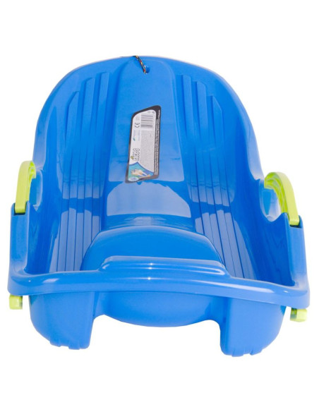 Sanki plastikowe z hamulcami race s niebieskie