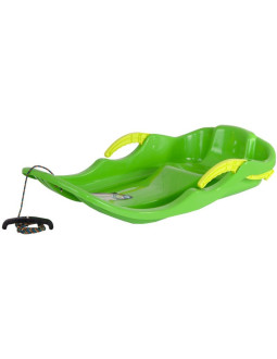 Sanki plastikowe z hamulcami race s zielone 2